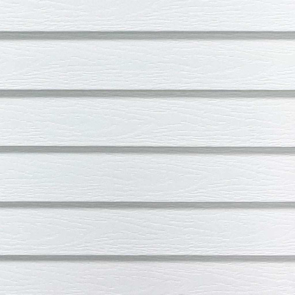 DEZ FURNISHINGS Cordless 2" Signature Faux Wood Blind, 46" W x 48" H, Embossed White