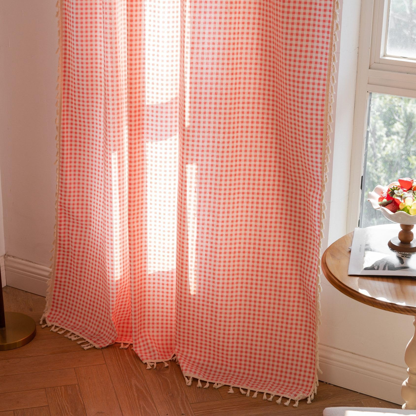 Vintage Birds Sheer Curtains 84 Inches Length Farmhouse Tulle Curtain Panels for Home Decoration Rod Pocket Light Filtering Voile Window Drapes for Patio Door Sliding Glass Door 1 Panel W55 X L84 Inch